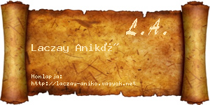 Laczay Anikó névjegykártya